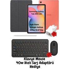 Samsung Galaxy Tab S10 Lite 8gb RAM/256 GB Hafıza Ultra Hızlı ve Yapay Zekalı Tablet - Klavye Mouse + 40W Hızlı Şarj Adaptör Hediye
