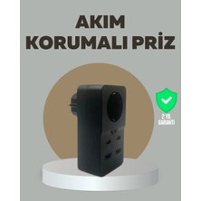 Akinco Akıllı Akım Dengelemeli Priz 2500W 4 USB Type C Çıkışlı