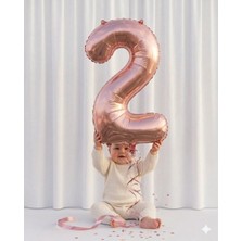 Çavuş E-Ticaret 2 Rakam Folyo Balon Rosegold