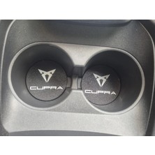 YSN Sounds Cupra Araç Bardaklık Altlığı , Cupra Şişe ve Bardak Altlığı, Cupra Logolu Oto Bardaklık Altlığı