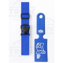 Trink Çanta Valiz Kemeri ve Valiz  Etiketi * 1'er Adet  *  Mavi