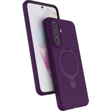 Novis Liora Newface Samsung Galaxy A57 5g Regal Magsafe Standlı Kapak - Derin Mor