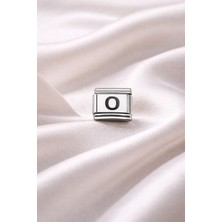 Novis Liora O Harf Charm | Çelik Bileklik Aksesuarı | Kişiye Özel Harf Modülü | Minimal &amp; Zarif