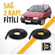 B&M Kauçuk Volkswagen Golf 3.nesil Sağ Ön ve Arka Kapı Fitili BM00008