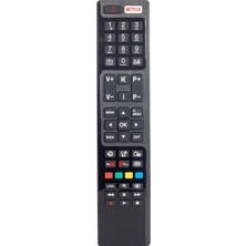 LCD LED Kumanda Vestel Netflıx Youtube Play Tuşlu RC4848F RC530094759 Yazısız