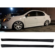 MKG Otomotiv Renault Symbol Yan Marşpiyel Seti Mat Siyah Plastik 2 Adet 2013 2014 2015 2016