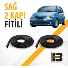 B&M Kauçuk Citroen C3 (1.nesil) Sağ Ön ve Arka Kapı Fitili BM00486