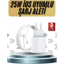 Pileli Store 15/pro/pro Max 20W Ios Uyumlu Hızlı Şarj Aleti Adaptörlü Beyaz