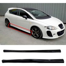 MKG Otomotiv Seat Leon Mk2 Yan Marşpiyel Seti Mat Siyah Plastik 2 Adet 2006 2007 2008 2009 2010 2011 2012
