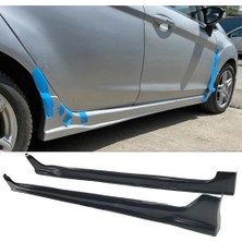 MKG Otomotiv Ford Fiesta Mk6 Custom Yan Marşpiyel Seti Mat Siyah Plastik 2 Adet 2008-2017