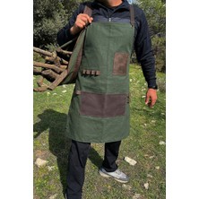 Tanto Bushcraft Marangoz Önlüğü – Mumlu Kanvas, 3 Cepli, 79X64 Cm, Outdoor & Atölye Kullanımı