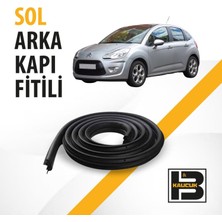 B&M Kauçuk Citroen C3 (2.nesil) Sol Arka Kapı Fitili BM00480