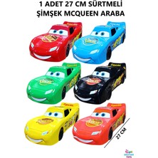 Brother Toys 27 cm Büyük Boy Sürtmeli Kırılmaz Şimşek Mcqueen Oyuncak Araba Cars