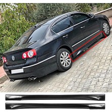MKG Otomotiv Vw Passat B6 Yan Marşpiyel Seti Mat Siyah Plastik 2 Adet 2005 2006 2007 2008 2009 2010