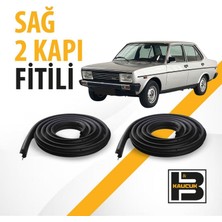 B&M Kauçuk Fiat 131 Sağ Ön ve Arka Kapı Fitili BM00258
