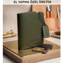 Tozren Deri Hakiki El Yapımı Isme Özel Minimalist Hediyelik Deri Cüzdan&kartlık