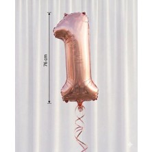 Çavuş E-Ticaret 1 Rakam Folyo Balon Rosegold