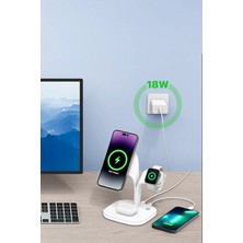 Pileli Store Newface YM-UD22 Kablosuz Şarj Masaüstü Set - Lila