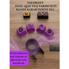 Kendi Karakterini Seç: Valorant Ajan Özel Tuş Takımı Seti 4’lü Keycaps + (Tab ve Esc Tuşu Hediye )