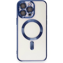 Pileli Store Newface iPhone 15 Pro Kılıf Kross Magneticsafe Kapak - Lacivert