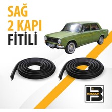 B&M Kauçuk Fiat Murat 124 Sağ Ön ve Arka Kapı Fitili BM00183