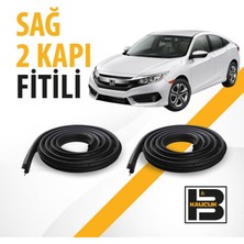 B&M Kauçuk Honda Civic (2018-2022) Sağ Ön ve Arka Kapı Fitili BM00030
