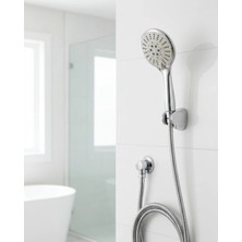 TeknoKapsül Çok Fonksiyonlu El Duşu Seti Kireç Önleyici Duş Başlığı Spiral Hortum Mafsallı Askı