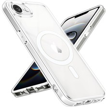 Kordify Apple iPhone 16E Uyumlu Magsafe Destekli Şeffaf Silikon Kılıf – Darbe Emici Ultra Koruma Kapak