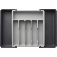 Aşkana Ayarlanabilir Sürgülü Çekmece Içi Kaşıklık 32-54 Cm,büyük Boy Bölmeli Düzenleyici Sert Plastik
