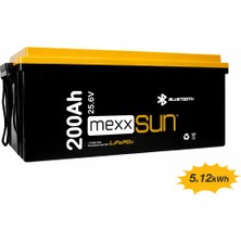 Mexxsun 25.6 VOLT-200AH Lifepo4 Lityum Akü