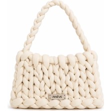 El Örgüsü Modern Tasarım Luna Model Şık El ve Omuz Çantası