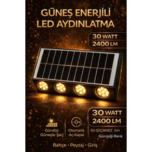 Lumixa Enerji Veluna Solar Aplik 30 Watt 2400 Lümen "güneş Enerjili"yüksek Işık"