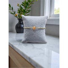 Home Karneol Akik Altın Kristal Boncuklu Bileklik
