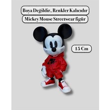 Mickey Mouse Streetwear Tasarım Dekoratif Biblo Figür 15 cm "boyama Değildir, Renkler Kalıcıdır."