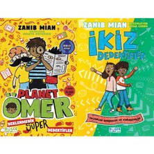 Gülce Kitap Beklenmedik Süper Dedektifler - Planet Ömer 2 ve Yalanlar Gerçekler ve Kurabiyeler Ikiz Dedektifler (Zanib Mian)