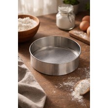 Abnturk 27CM Un Eleği Topaklanmayı Önleyen Dayanıklı Ince Gözenekli Paslanmaz Çelik Un Eleği