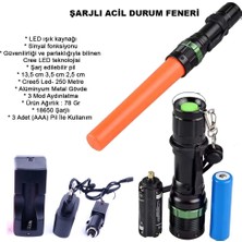TeknoKapsül Sinyalli Acil Durum El Feneri Cree5 WT-262