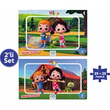 Ca Games Niloya 2’li Frame Puzzle Seti – 25+25 Parça Çocuk Yapboz