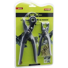 TeknoKapsül 2li Set 6 Dişli Metal Kemer Delme Pensesi Perçin Pensesi Gold Perçin