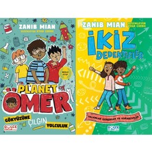 Gülce Kitap Gökyüzüne Çılgın Yolculuk - Planet Ömer ve Yalanlar Gerçekler ve Kurabiyeler Ikiz Dedektifler (Zanib Mian)