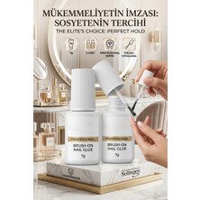 Transformacion 2 Adet Fırçalı Tırnak Yapıştırıcısı 7gr - Profesyonel Sonuç Solingen Professional