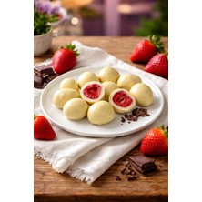 Belchocolate Beyaz Çikolatalı Çilek Draje - 100 Gr.