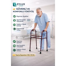 EyluX Shop Hasta Yürüteci Walker Yürüteç 4 Ayaklı Metal 22 mm Yürüteç Ayarlanabilir Boy Walking Aid Product