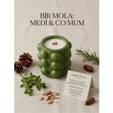 Medi&co Doğal Soya Mumu El Yapımı Dekoratif Kokulu Mum | Şık Tasarım & Uzun Yanış Süresi