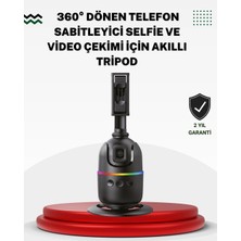TeknoKapsül Sosyal Medya Içerikleri Için Otomatik Yüz Takipli 360° Döner Gimbal Stand