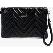 Silver & Polo Silver Polo  Kadın Portföy Çantası SP1250-M211 Sılver Polo Portföy & Clutch Kırışık Siyah-Kırışık Siyah