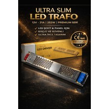 Lumixa Enerji Ultra Slim LED Trafo (21 Amper,12 VOLT,252 Watt)