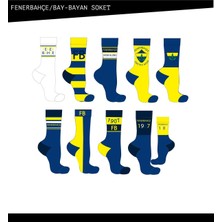 Çimpa Fenerbahçe 3'lü Yetişkin Orta Konç Çorap Karışık