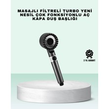 TeknoKapsül Aç Kapa Tuşlu Filtreli Duş Başlığı Yeni Nesil Tasarım