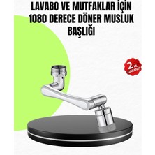 TeknoKapsül 2 Modlu 1080° Dönebilen Musluk Başlığı Esnek 3 Eklemli Hareketli Tasarım